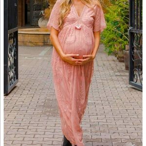 Pinkblush Maternity Lace Dress